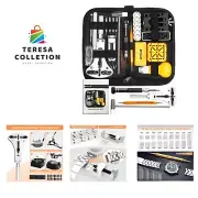 Watch Repair Kit: Case Opener, Spring Bar Tools, Battery - Complete 155 PCS
