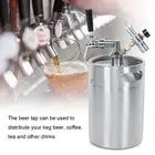 Compact 5L Stainless Steel Beer Keg Spear Dispenser Tap for Home Brewing