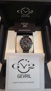 GV2 Gevril 42402 Squalo Swiss Mens Watch Automatic LIMITED EDITION NEW NWT RARE