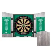 Narwhal Kingsbridge Official Size Bristle Dartboard and Cabinet Green Regular