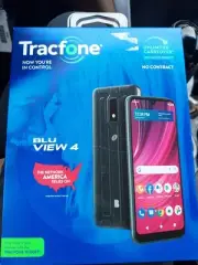 Tracfone BLU View 4, Prepaid Android Smartphone, No Contract, 32GB, Black, NEW