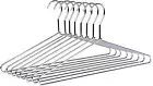 Heavy Duty Metal Shirt Coat Hangers 10 Pack, Stainless Steel Clothes Hanger with