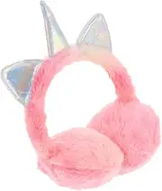 [Minkissy] Adorable Unicorn Earmuffs Plush Windproof Ear Covers Warm Winter Ear Warmers