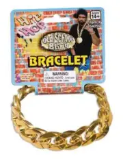 Big Links Bracelet Chain 80's Pimp Dress Up Halloween Costume Accessory 2 COLORS