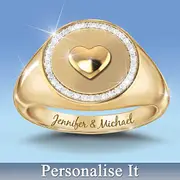 My Significant Other Personalised Signet Ring With Sapphires