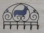 Pembroke Welsh Corgi Coat/Leash/Key Rack