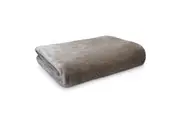 Ardor Boudior King Bed Lucia Luxury Plush Velvet Blanket Home Bedding Stone
