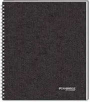 Cambridge 06066 Side Bound Guided Business Notebook, QuickNotes, 11 x 8 1/2, 80 Sheets