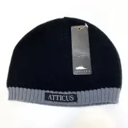ATTICUS GLEASON BLACK BEANIE HAT (ONE SIZE)