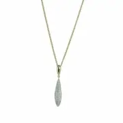 Esprit Collection Women Necklace Collier Silver Gold Zirconia ESNL93370B420