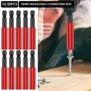 10/20Pcs Extension Bit Holder Magnetic Screwdriver Extension Quick Change MeTDk