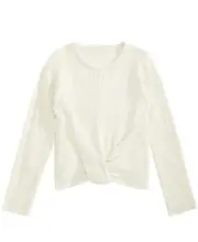 Epic Threads Big Kid Girls Wrap Front Sweater Size L Color Holiday Ivory