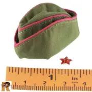 Red Army Lieutenant - Side Cap Hat w/ Star #1 - 1/6 Scale Alert Line Figures