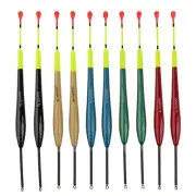 Waterproof Fishing Floats 10pcs Bal Fir Bobbers for Smooth Fishing Experience