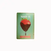 Tin Sign Chocolate Strawberry Sprint Drink Bar Whisky Rustic Look