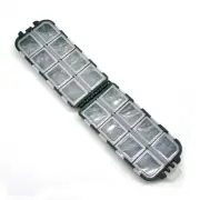 2 Pcs Fishing Tackle Accessory Box Clear Lure Bait Storage Case