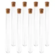 8 Pcs Glass Test Tube Laboratory Equipment Tubes Scientific Prop
