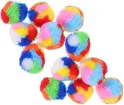 GANAZONO 40Pcs Interactive Rainbow Cat Balls Soft Pet Balls for Indoor Cats and Kittens Kitten Balls for Play and Training Activities