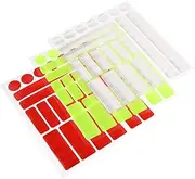 BESPORTBLE Cycling Reflective Stickers 3 Sheets for Bike and Scooter Install Anywhere Long Lasting Nighttime Safety