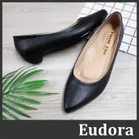 在飛比找蝦皮購物優惠-【Eudora】MIT台灣製 面試鞋 黑色皮鞋 上班族 尖頭
