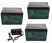 12V 12AH 6-DZM-12 Battery Replacement Scooter ATV E-BIKE Bicycle Go kart Razor