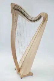 34 Strings Irish Harp Rosewood Musical Instruments Harp with Strings Set,Key,Bag