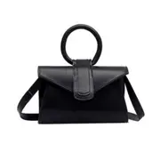 Ladies fashion waist bag mini small messenger shoulder bag ladies round portable messenger bag PU girl handbag retro style