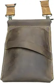 Oshhni Hairdresser Scissor Bag Scissor Shears Holder Barber Waist Bag Tool Bag for Stylist Tool Barbers Keeping Scissors Combs Nurse, Deep Brown