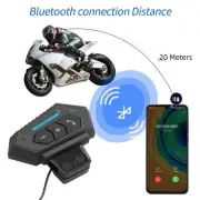 BT12 Motorbike Helmet Bluetooth V5.0 Intercom, Noise Reduction, Helmet Headset