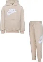 [Nike] Tracksuit consisting of sweatshirt and trousers - Hoodie - Sweatshirt with kangaroo pockets - Sweatshirt with embroidered logo - Trousers with adjustable waist with drawstring, trousers with elastic hem