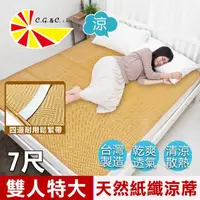 在飛比找PChome商店街優惠-【凱蕾絲帝】台灣製造-天然舒爽軟床專用透氣紙纖雙人加大加長涼