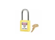 Master Lock 410Ylw Zenex Lockout Padlock,Kd,Yellow,1-3/4"H