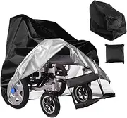 Epicover Wheelchair Cover, 210D Mobility Scooter Storage Cover for Travel, Lightweight Waterproof Electric Wheel Chair Cover Against Dust Dirt Snow Rain Sun Rays, 40x30x40 inch
