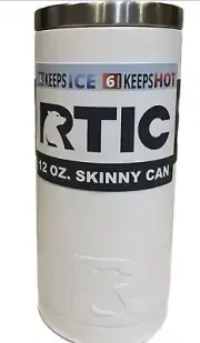 RTIC 12oz Skinny Can Beer Seltzer Holder Cooler Stainless Steel Vacuum Insulated