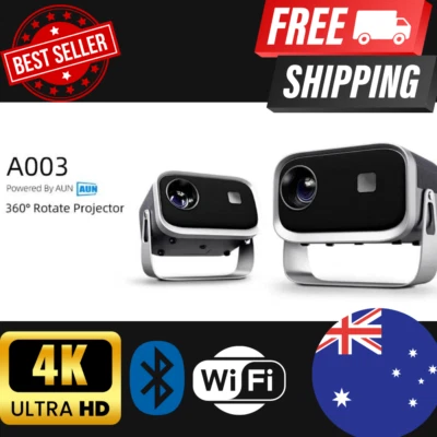 BRAND NEW MINI Projector WIFI Portable Home Theater Cinema Smart TV Sync 4k A003