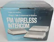 BRAND NEW VINTAGE RADIO SHACK 3 STATION FM WIRELESS INTERCOM 43-214A
