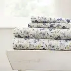 Kaycie Gray Fashion - Premium Ultra Soft 4 Piece Blossoms Bed Sheet Set in Blue