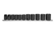Husky 1/2 in. Drive Standard SAE 6-Point Impact Socket Set (11-Piece)