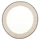Fab Habitat Olympia Round Recycled Plastic Outdoor Rug and Mat (Beige/White) - 1