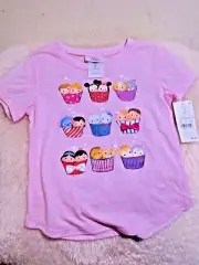 New with Tag - Girls' Disney Tsum Tsum Graphic T-shirt ( size : XS 4/5 )