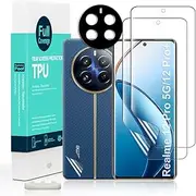 [Ibywind] 2 Pcs Screen Protector For Realme 12 Pro 5G/12 Pro+ 5G/12 Pro Plus 5G 6.7"(Not For Realme 11 Pro/Realme 11 Pro+),Flexible TPU Film,With 1Pc Camera Lens Protector,1Pc Back Film[Easy to install]