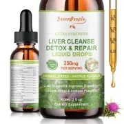 GREENPEOPLE Liver Cleanse Detox & Repair Drops - Liver Supplement w/Milk This...