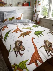 Dinosaurs Rawrsome Dinosaur Single Duvet Cover and Pillowcase Set