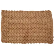 Solemate Coir Rope Knit Weave 60x90cm Stylish Outdoor Entrance Doormat