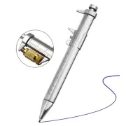 Vernier Caliper Ballpoint Pen Plastic 0‑100mm Caliper Measuring Ruler 2 In 1 LLI