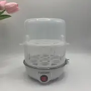 Egg Boiler Cooker 2-Tier Large 14 Egg Capacity Rapid Egg Maker Auto Off US