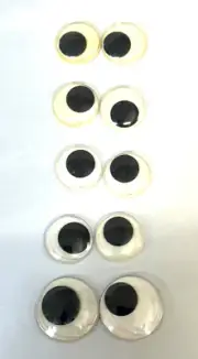 Set of 10 Self-Adhesive Random Pairs of Eyes Toys Dolls Googly [P1-EY5-SM]