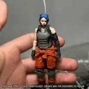 New Premium 1/18 Cyberpunk Head Sculpt Soldier Girl Head For 3.75" Action Figure
