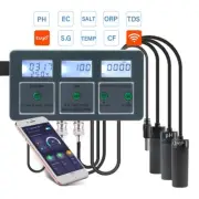 PH EC Salinity TDS ORP CF SG & Temperature Water Tester Meter WIFI Data Logger