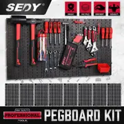 8-Piece Heavy Duty Pegboard Organizer Kit - Versatile Wall Storage Solution
